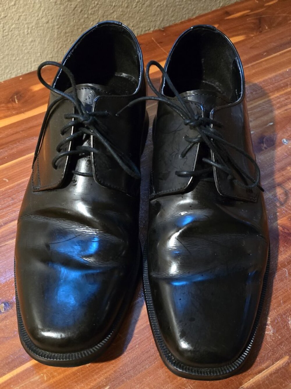 Jos. A. Bank Black Oxford Jazz Shoes 10 M Dress Formal